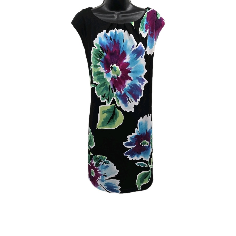 Studio By London Times Women's Floral A-Line Dress, Multicolor Size 12